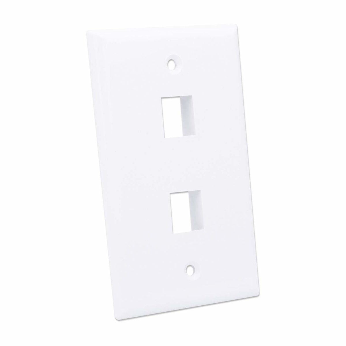 Tapa para Caja de Pared Intellinet 163293, 2 Puertos Keystone, Color Blanco - imagen 2