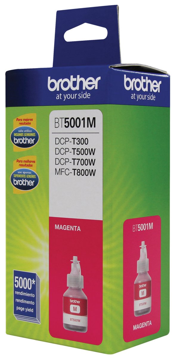 Botella Brother BT5001M, magenta, 5,000 páginas - imagen 2