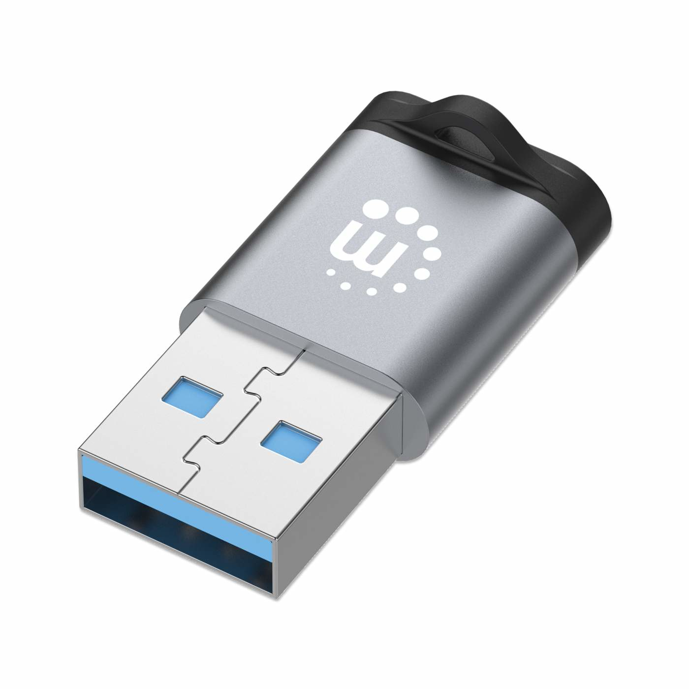 Adaptador USB-A Macho a USB-C 3.2 Gen 1 Hembra Manhattan 356305, 5Gbps, Hasta 3A, Color Negro - imagen 2