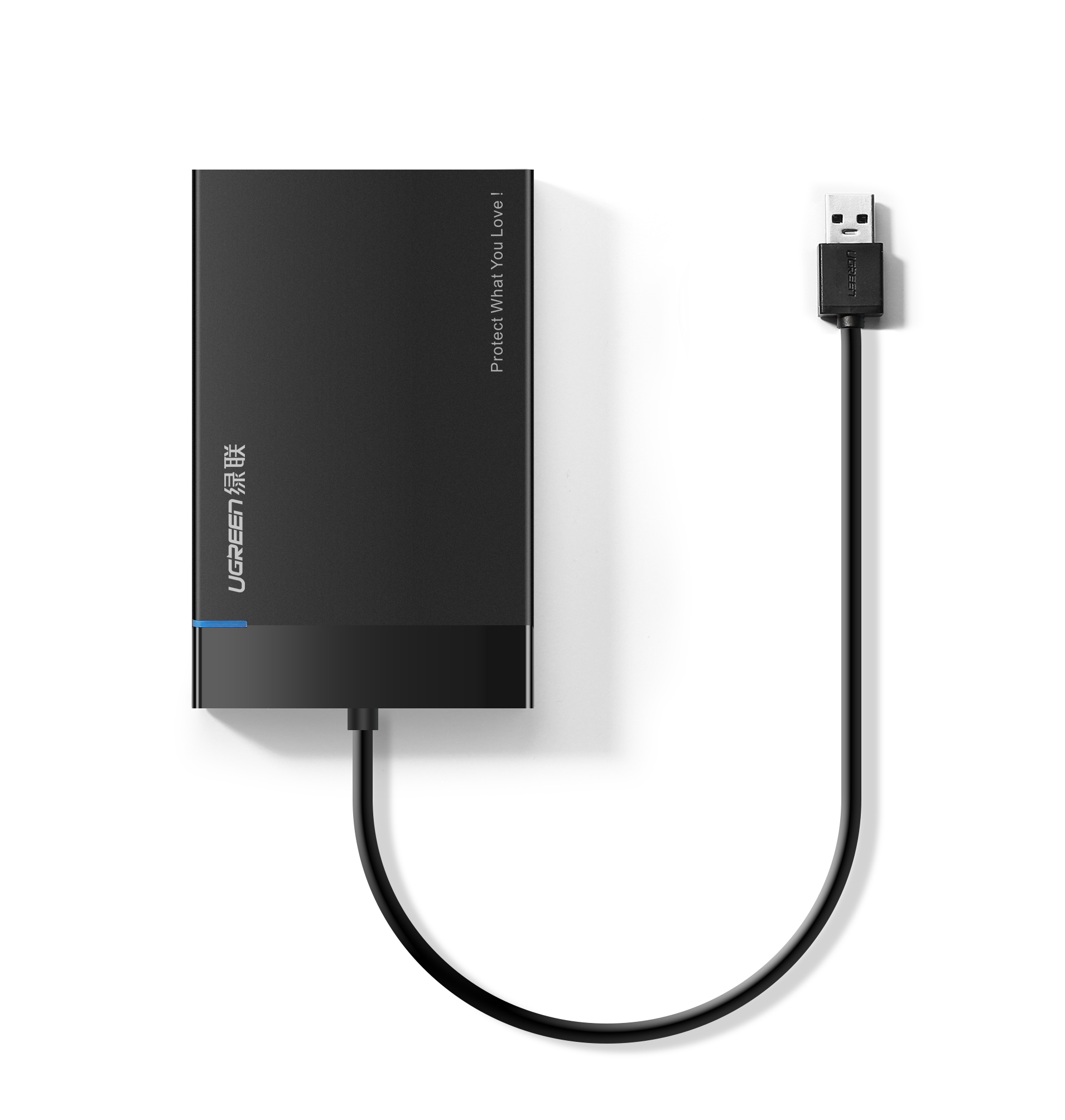 Enclosure para Discos 2.5" SATA, Ugreen 30847, USB-A 3.0, hasta 10TB, Carcasa de plastico, Color Negro