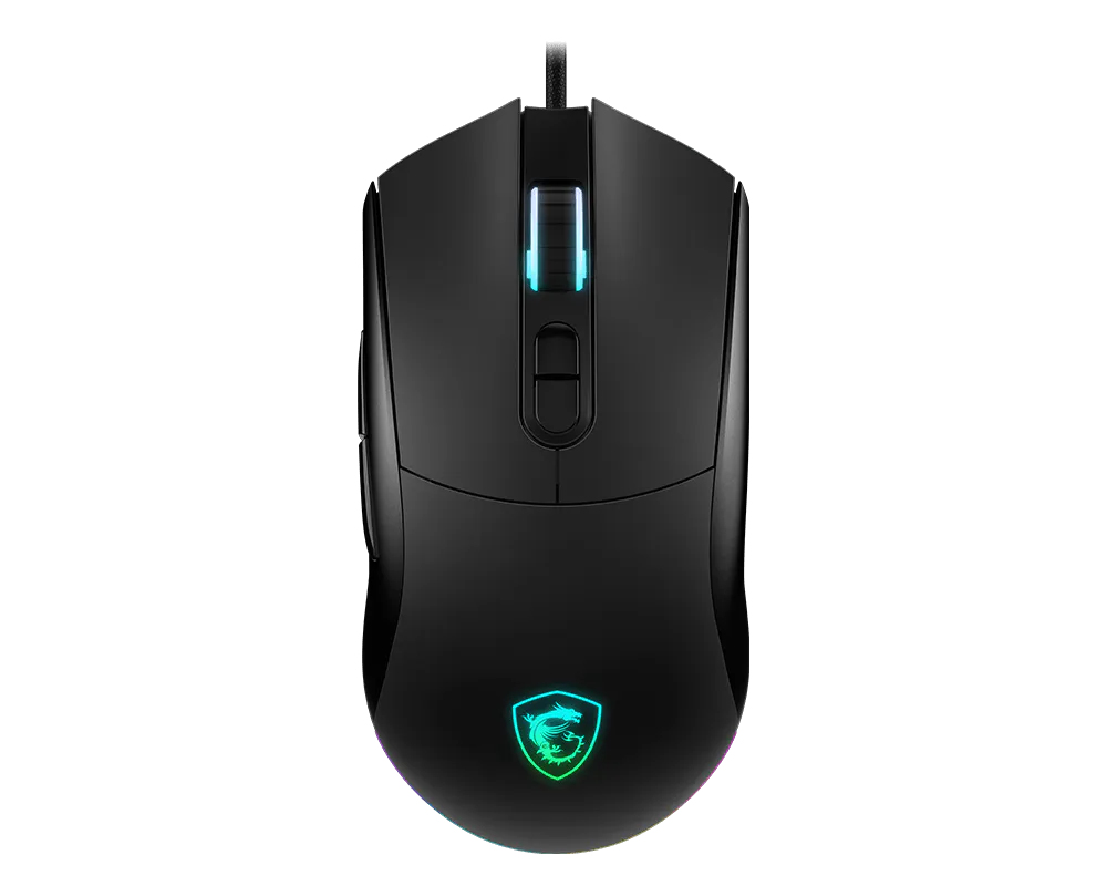 Mouse Alámbrico MSI Forge GM320, 12,800dpi, 7 Botones, RGB, Color Negro. FORGE GM320 - imagen 1