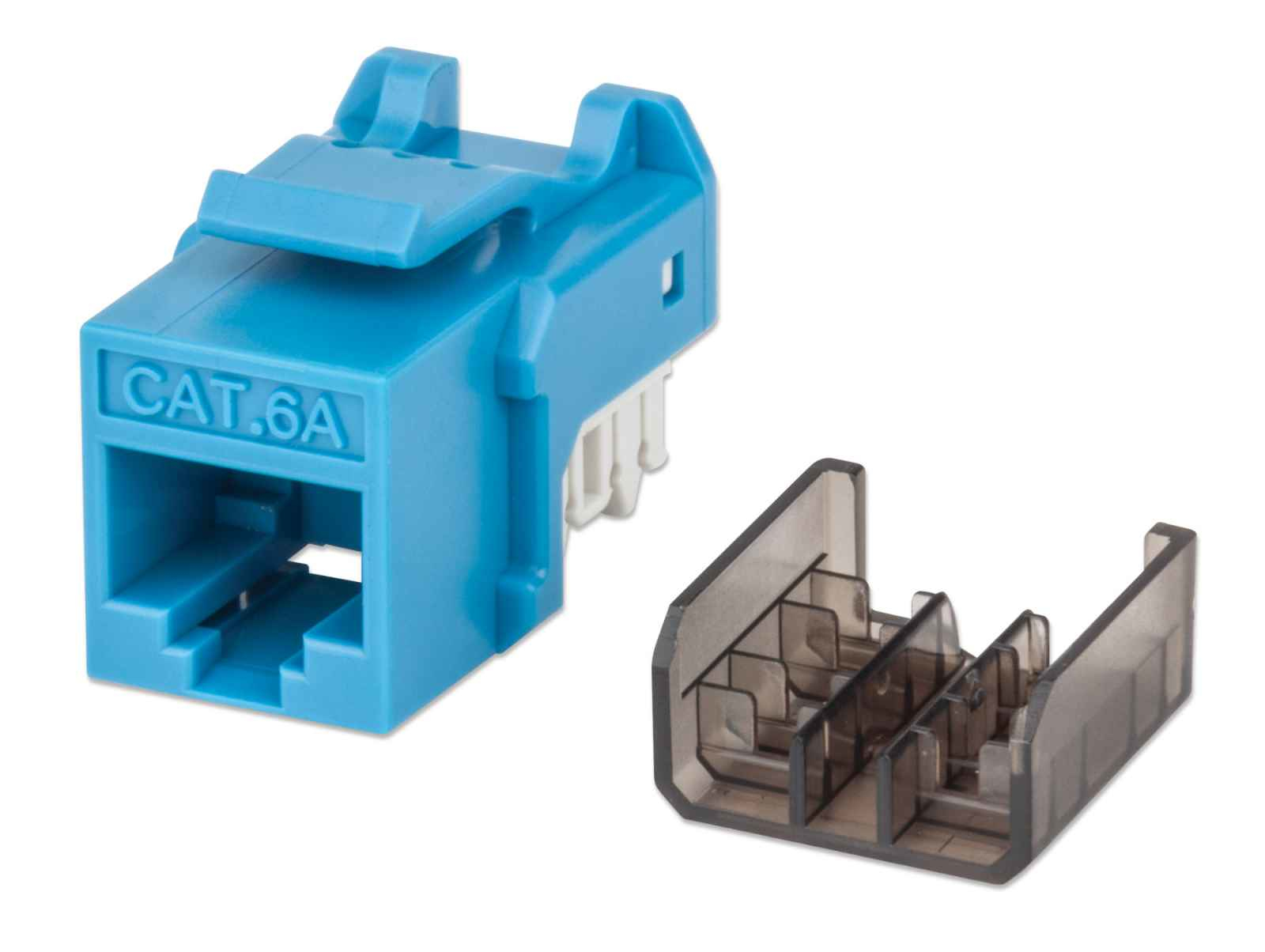 KeyStone Jack RJ45 Cat6A UTP Intellinet 772334, Terminación FastPunch con Ponchadora, Color Azul - imagen 2