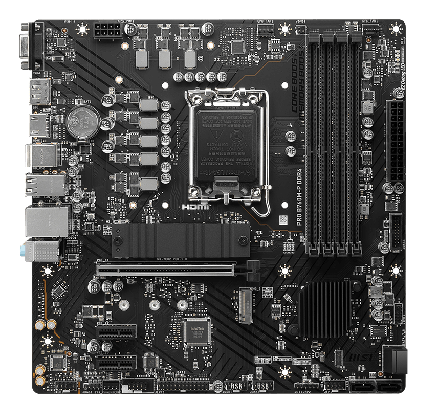 MotherBoard LGA1700 Micro-ATX MSI PRO B760M-P DDR4, 128GB RAM DDR4 Max, 2 M.2 PCIE 4