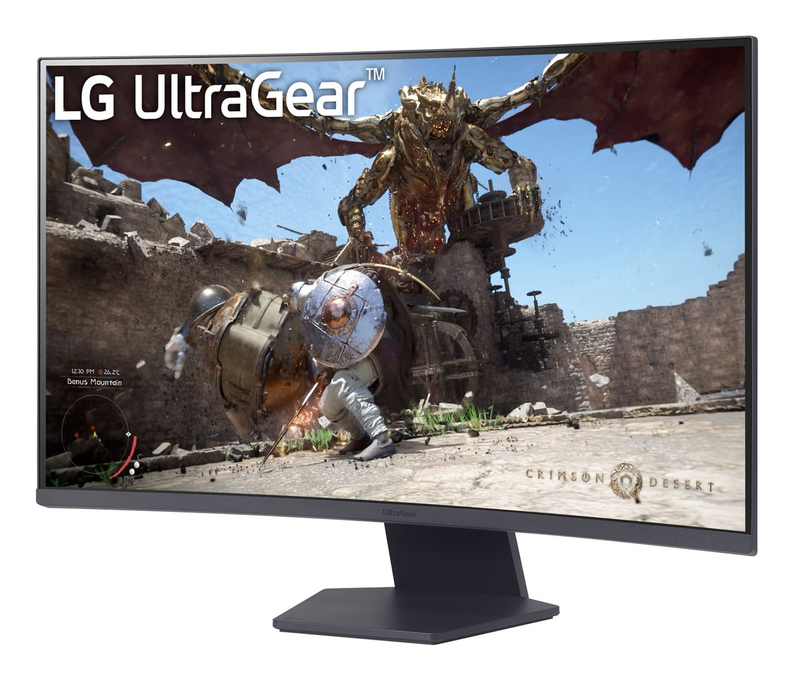 Monitor Curvo 32" 2560x1440 180Hz 1ms, LG UltraGear 32GS60QC, Panel VA 1000R, FreeSync, 2 HDMI + 1 DisplayPort - imagen 4