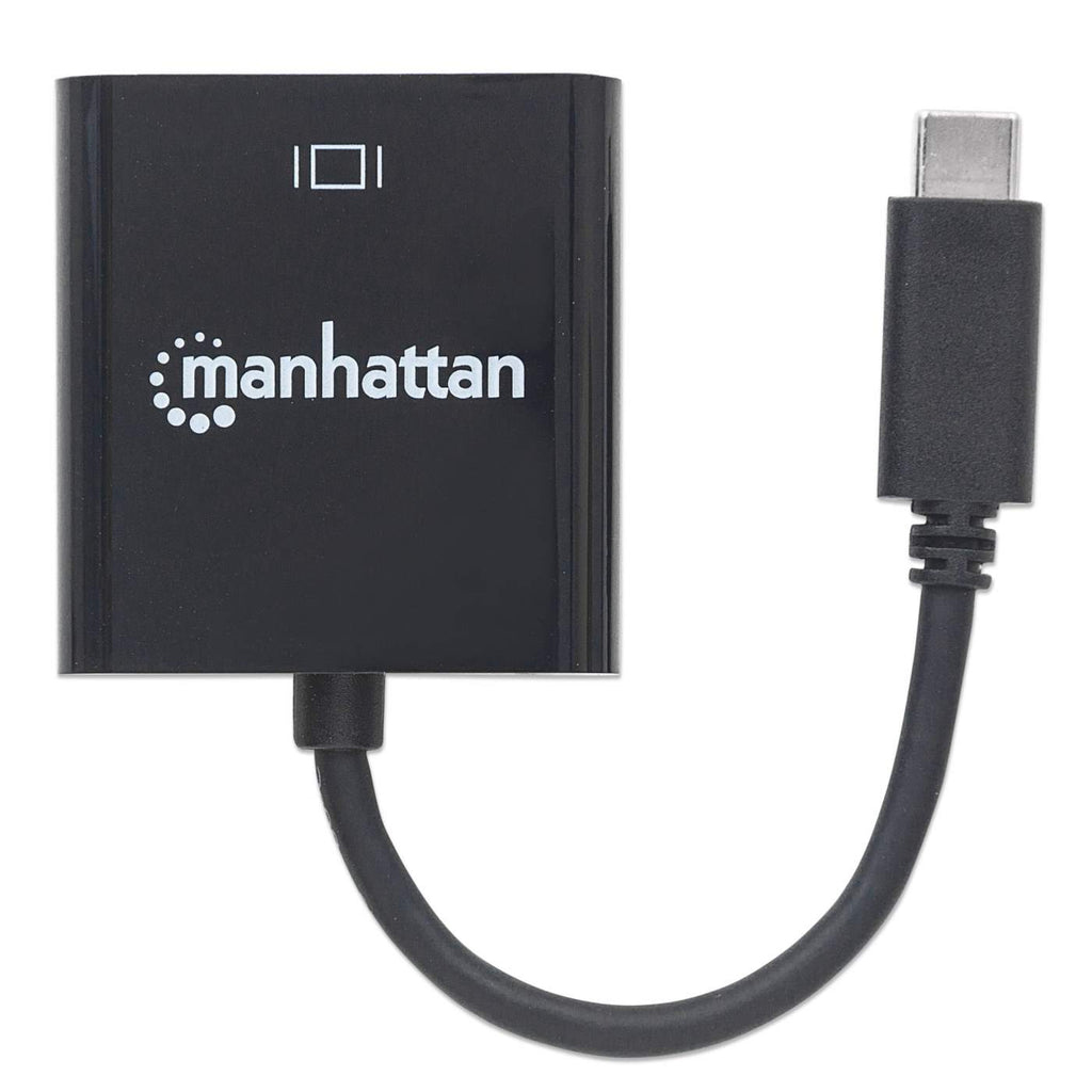 Cable Convertidor de Video 15cm USB-C a VGA Manhattan 151771, 1080p 60Hz, Color Negro - imagen 4