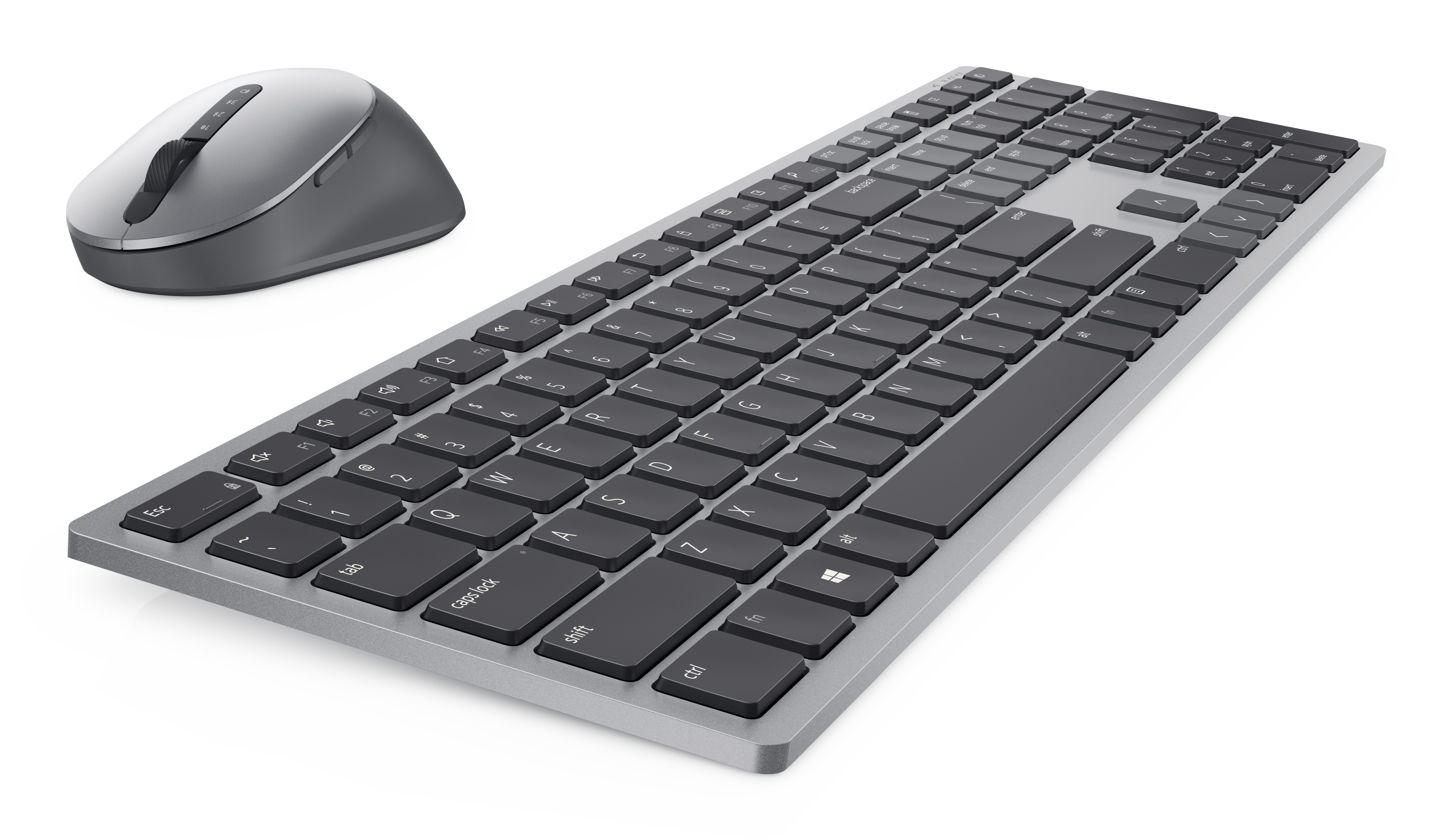 Kit Teclado y Mouse DELL KM7321W , Español, Gris, INALAMBRICO