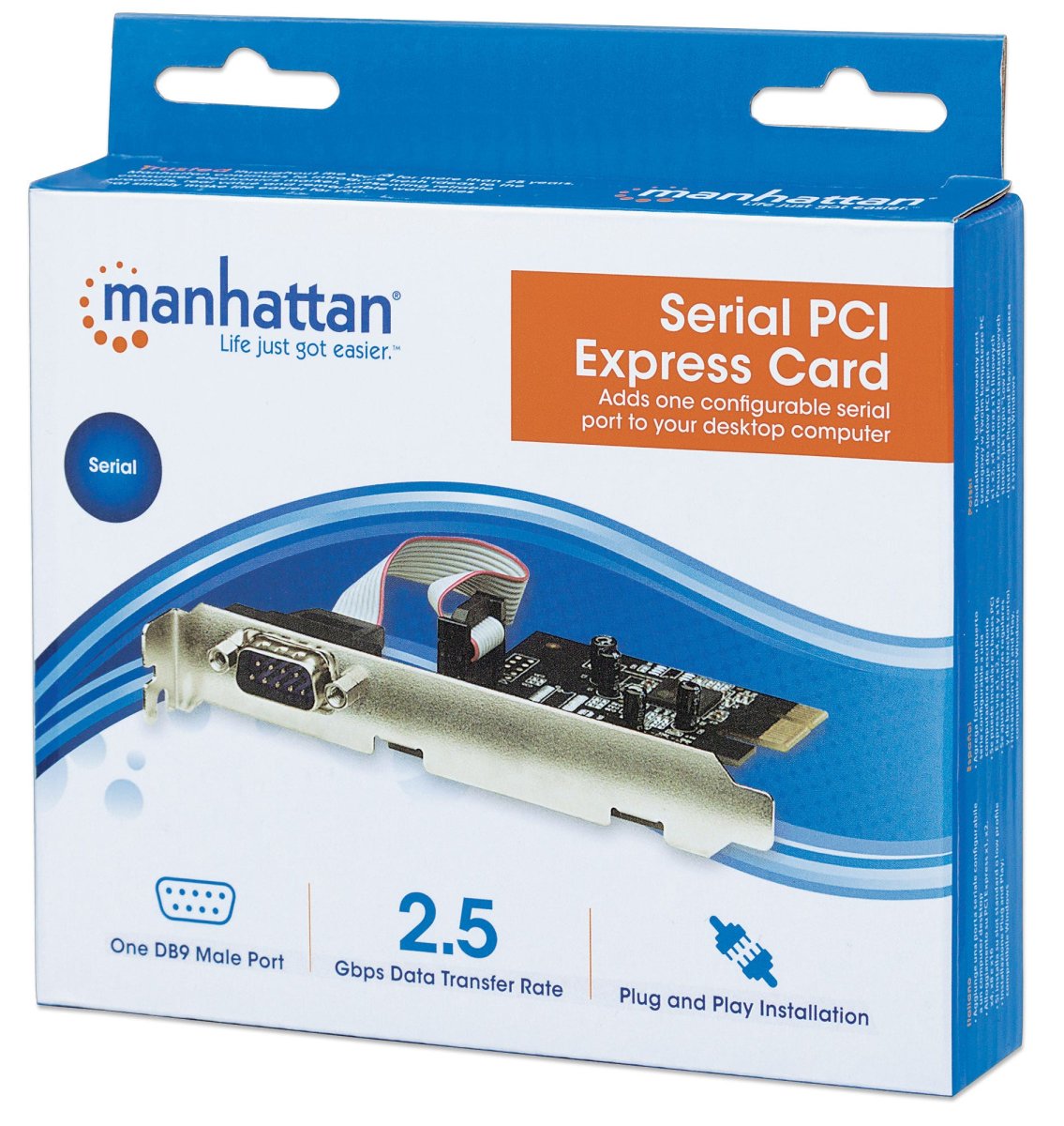 Tarjeta PCIe Serial Manhattan 158152, 1x DB9 - imagen 4