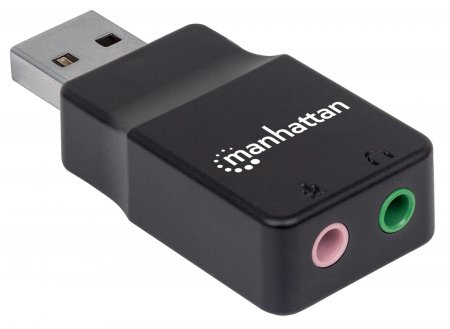 Adaptador de Audio USB-A a 2x 3.5mm (Audio y Micrófono) Manhattan 152754, sonido 2.1 - imagen 2