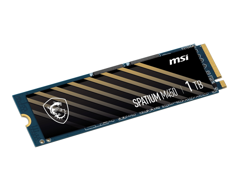 SSD M.2 NVMe PCIe 4 1TB MSI SPATIUM M450, Lectura 3600MB/s Escritura 3000MB/s