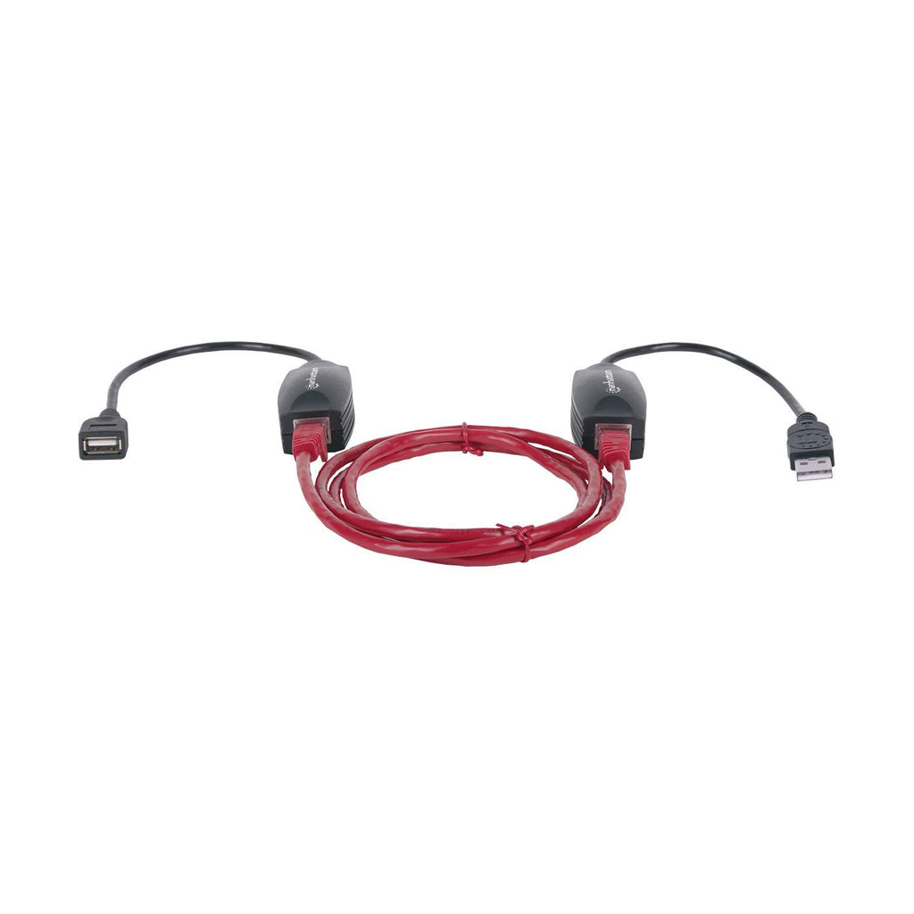 Extensión USB-A por Cable RJ45 Manhattan 179300, 12Mbps, Alcance 60m, Cat5e/Cat6, Color Negro - imagen 2