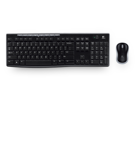 Kit de Teclado y Mouse Inalámbrico Logitech MK270, RF, Color Negro, Español - imagen 5