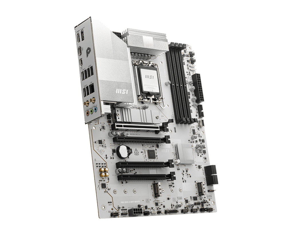 MotherBoard 1851 ATX MSI Z890-S WIFI WHITE, 256GB RAM DDR5 Max, 1 M.2 PCIE 5 + 2 M.2 PCIE 4, Wi-Fi 7 + BT 5.4 - imagen 4