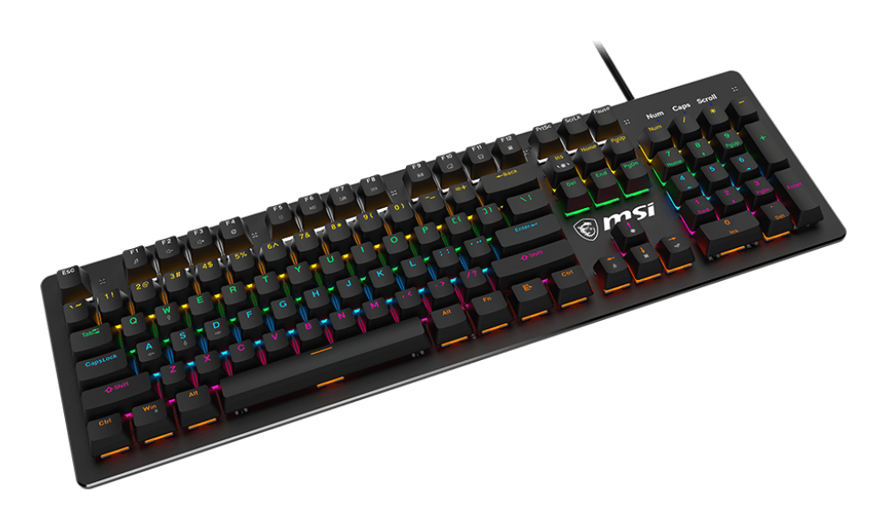 Teclado alambrico MSI Forge GK300 negro