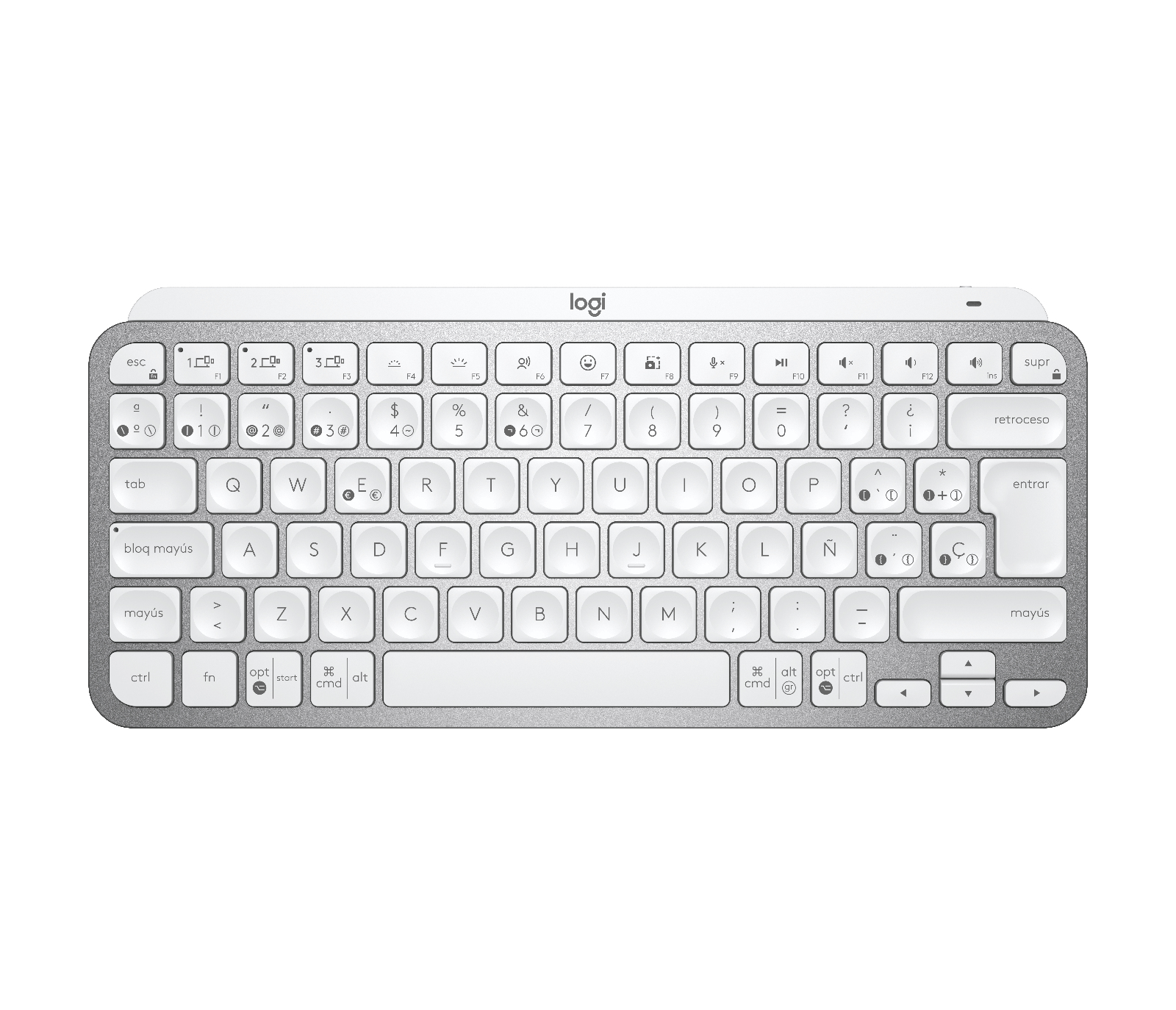 Teclado Logitech MX Keys Mini blanco