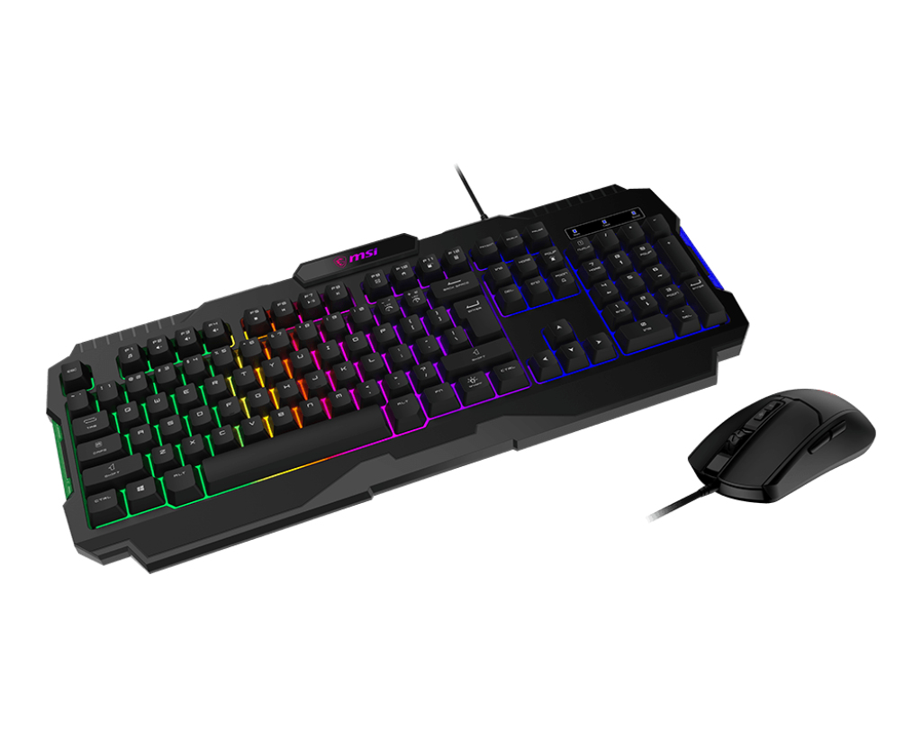 Kit teclado y mouse MSI Forge GK100 negro - imagen 2