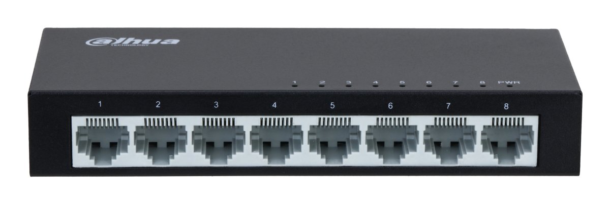 Switch 8 Puertos 10/100 p/Escritorio Dahua DH-PFS3008-8ET-L, Caja de Plástico - imagen 3