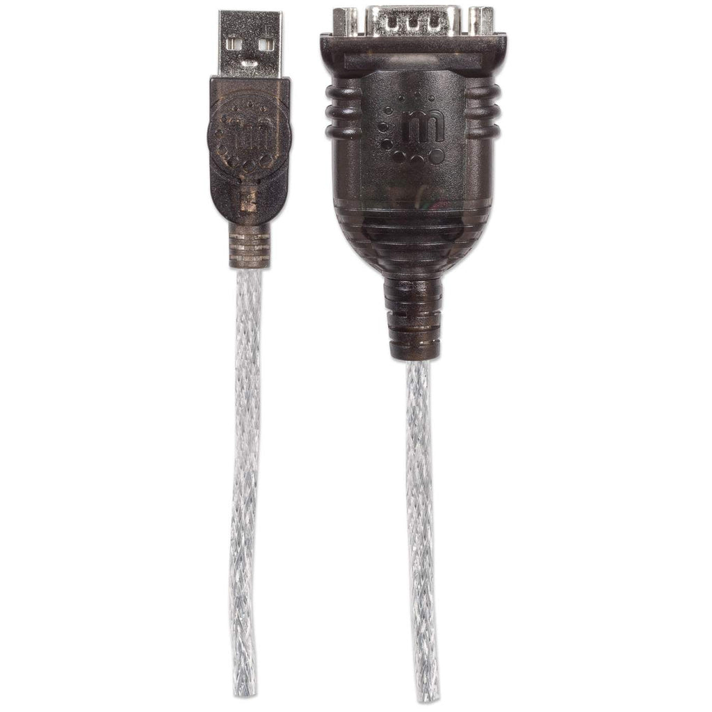 Convertidor USB-A 2.0 a Serial DB9 Manhattan 205153, 45cm, Plateado - imagen 3