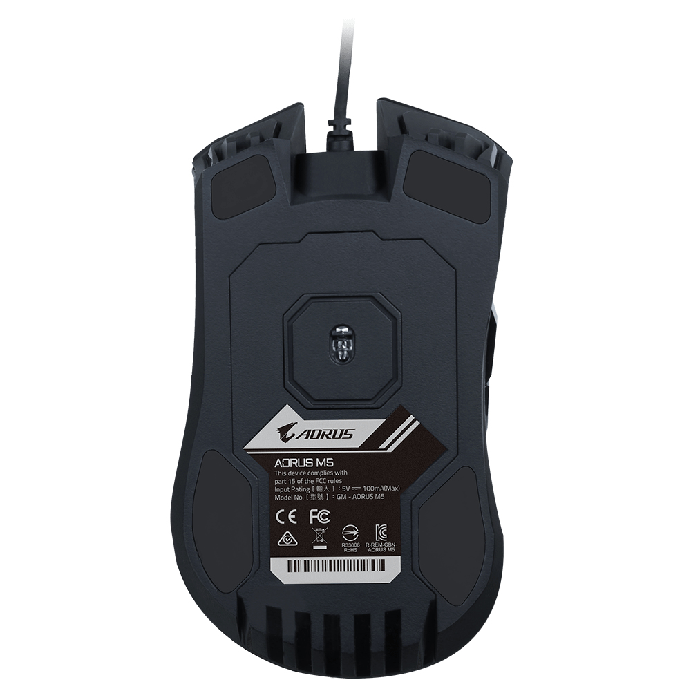Mouse Alámbrico Gigabyte Aorus M3, 6,400dpi, Botones Programables, RGB, Color Negro. GM-AORUS M3 - imagen 5