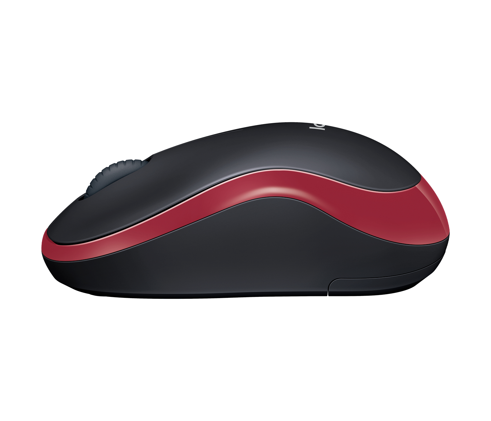 Mouse Inalámbrico Logitech M185, RF, 1,000dpi, Bateria AA, Color Rojo/Negro