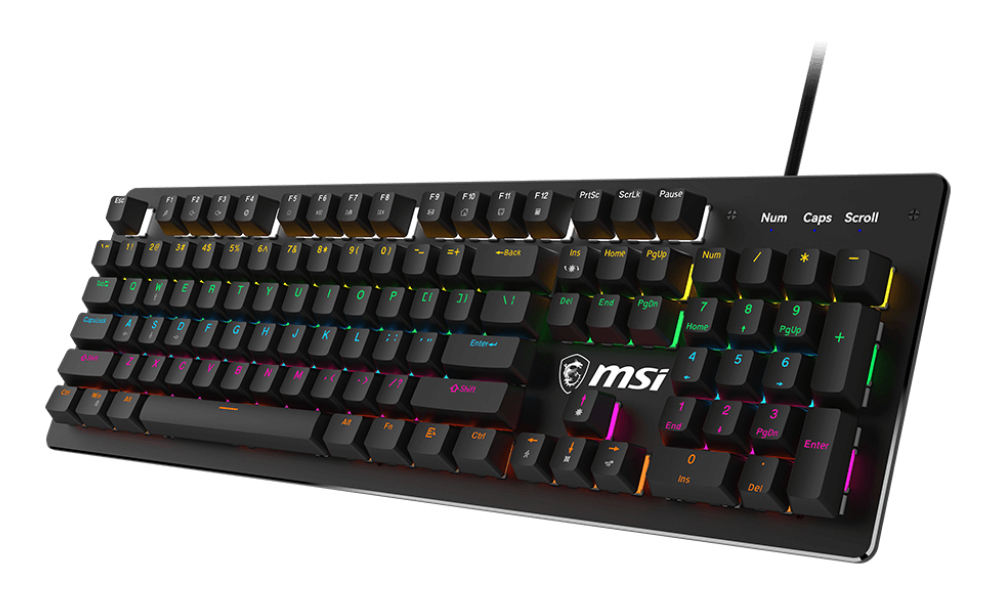 Teclado alambrico MSI Forge GK300 negro