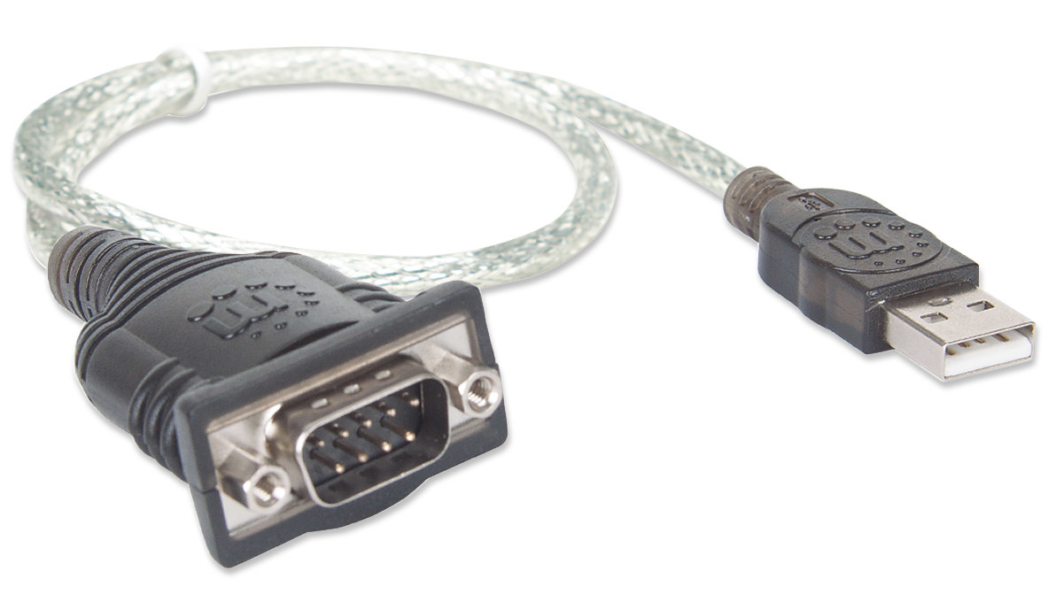 Convertidor USB a Serial RS232 Manhattan 205146, USB-A Macho a DB9 Macho, 45cm, Chip Prolific PL-2303 - imagen 2