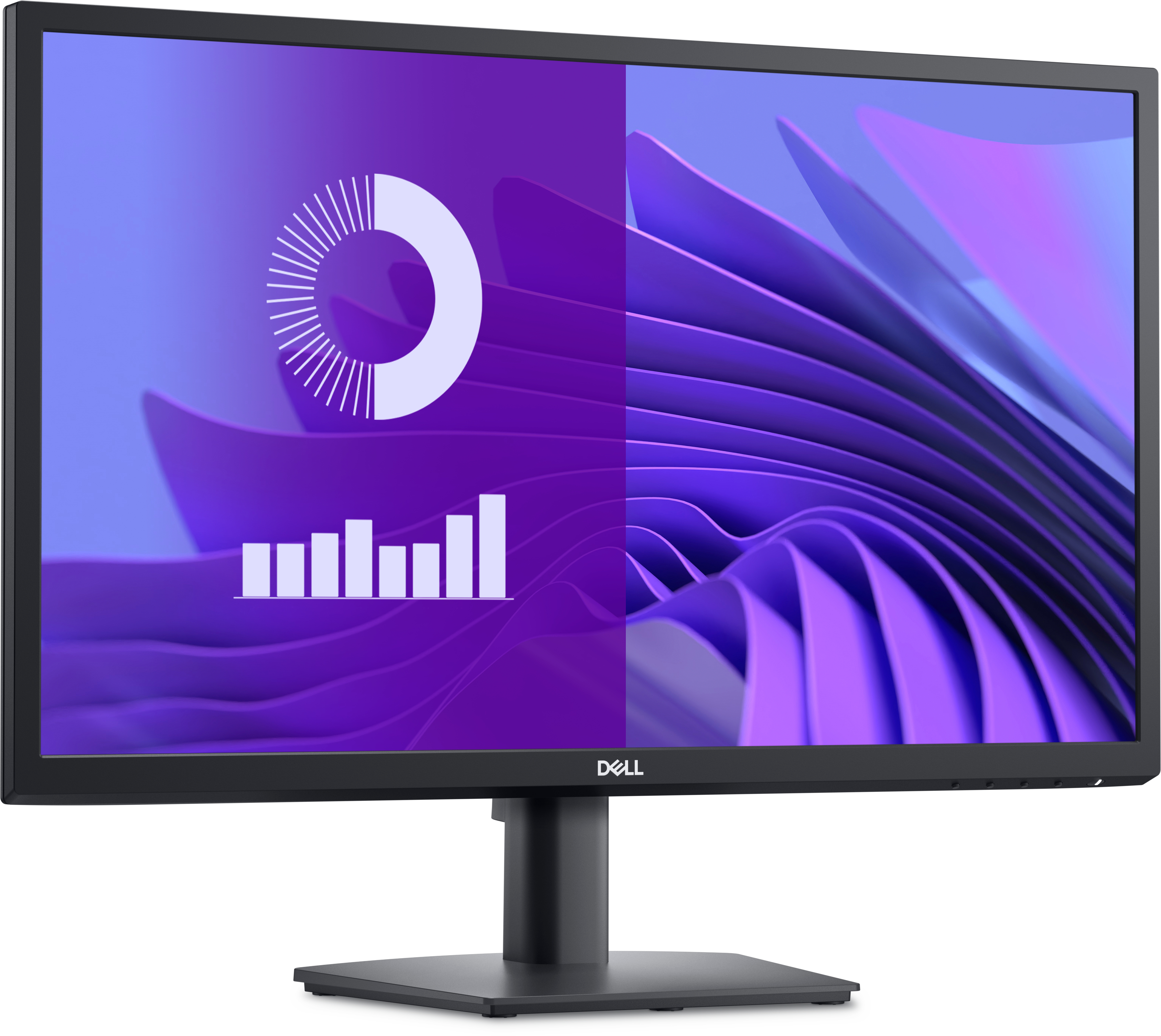 Monitor 24" 1920x1080 75Hz 5ms, Dell E2425H, Panel VA, 1 DisplayPort + 1 VGA, VESA 100mm, Color Negro - imagen 2