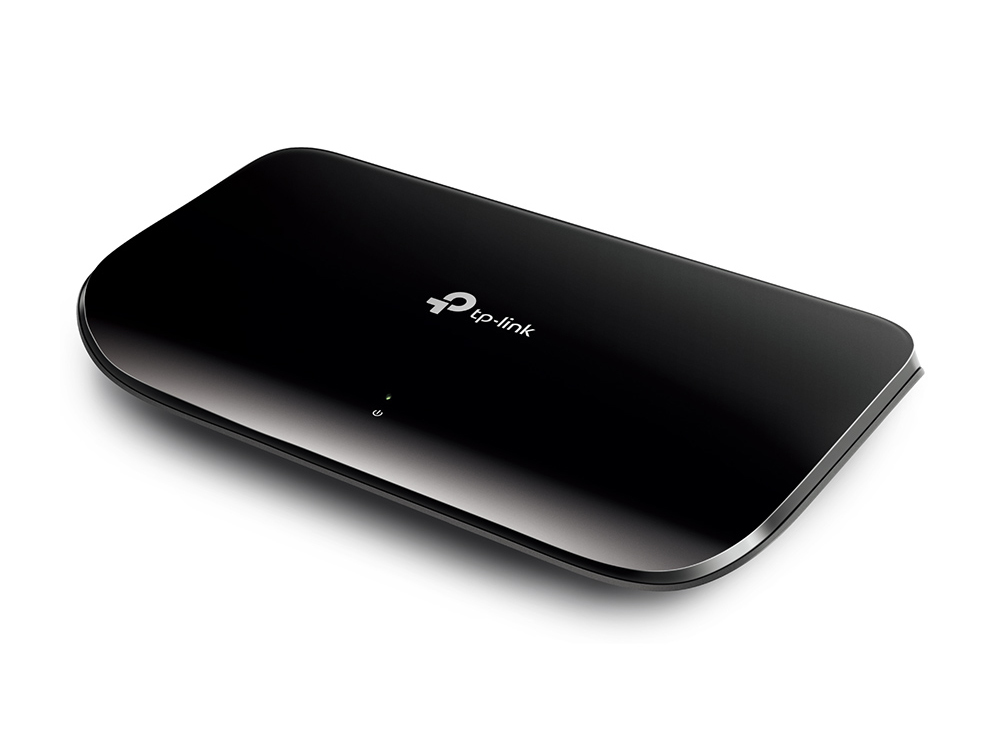 Switch 8 Puertos Gigabit p/Escritorio Tp-Link TL-SG1008D, Caja de Plástico, Color Negro - imagen 2