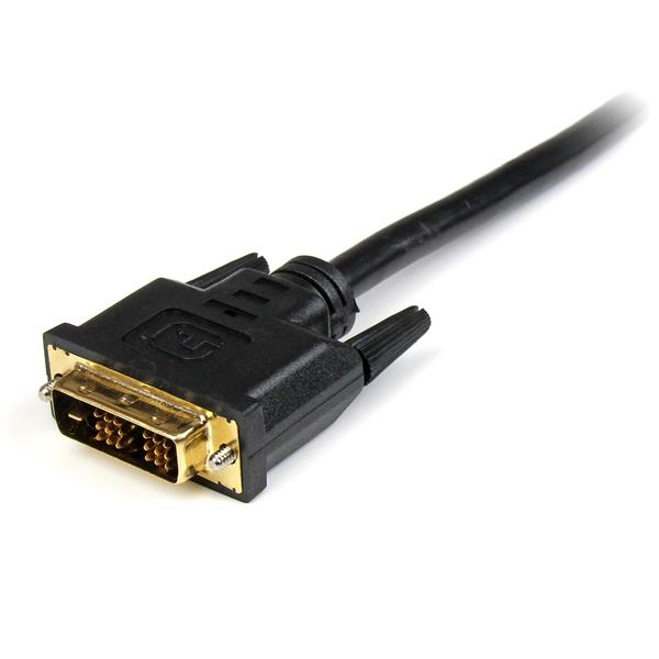 Cable Adaptador de Video 3m HDMI a DVI-D (18+1) Startech HDDVIMM3M, Hasta 1920x1200, Bidireccional, Color Negro - imagen 2