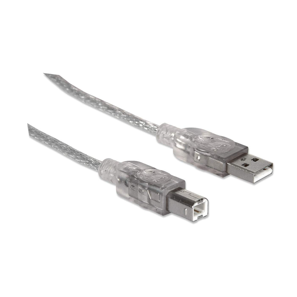 CABLE USB 2.0 A-B MANHATTAN - 5 M, USB A, USB B, MACHO/MACHO