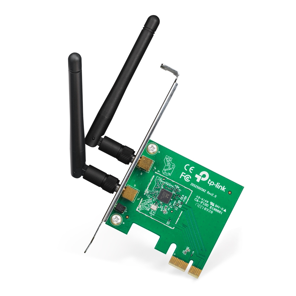 Tarjeta de Wi-Fi PCIe TP-Link TL-WN881ND, 2 Antenas 2.4GHz 300Mbps