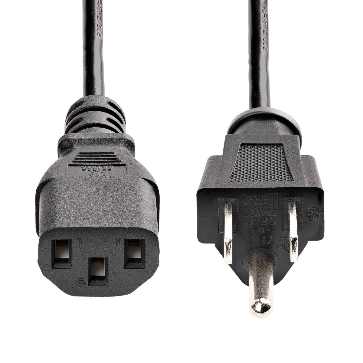 Cable de Energía Interlock 3m NEMA 5-15P a C13, StarTech.com PXT101_10, 18AWG, Color Negro - imagen 4