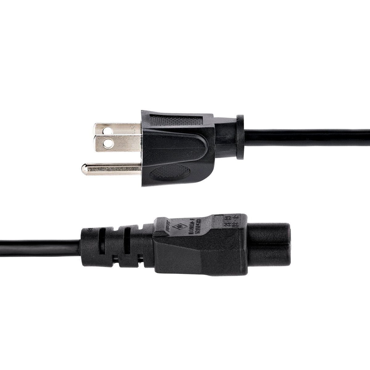 Cable de Corriente para Laptop, NEMA 5-15P a C5 (Clover Leaf), 1.8m (6 pies), 18AWG, Negro, StarTech.com PXT101NB3S - imagen 3