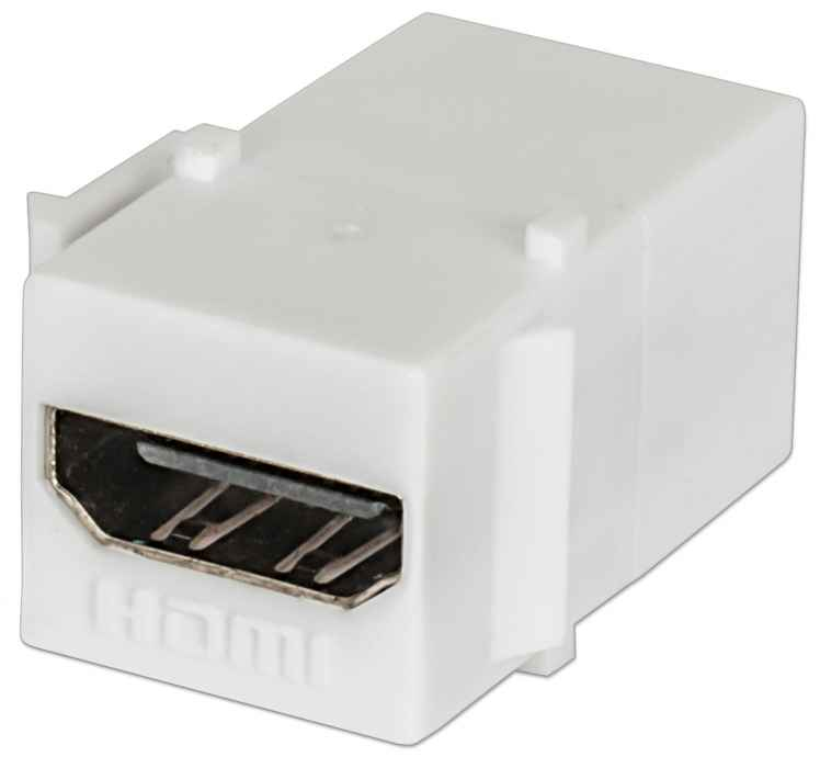 Inserto HDMI Intellinet 771351, Hembra-Hembra, Color Blanco, Soporta 4K - imagen 1