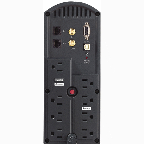 No-Break 1500VA/900W CyberPower CP1500AVRLCD. 6 Tomas Respaldadas y Supresión d/P. + 6 con Supresión d/P., RJ45, LCD - imagen 5