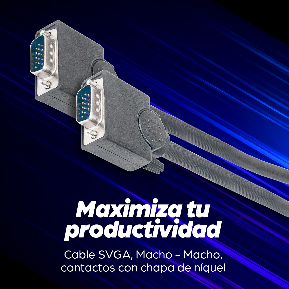 Cable de Video 3m VGA a VGA Manhattan 311748, Color Negro - imagen 5