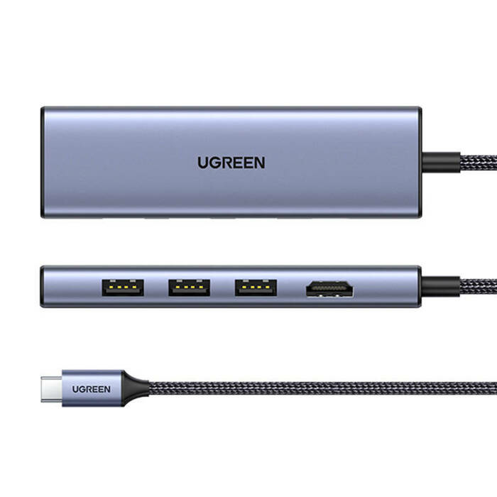HUB Ugreen usb C a 6 puertos 20956A usb 3.0 HDMI TF/SD - imagen 1