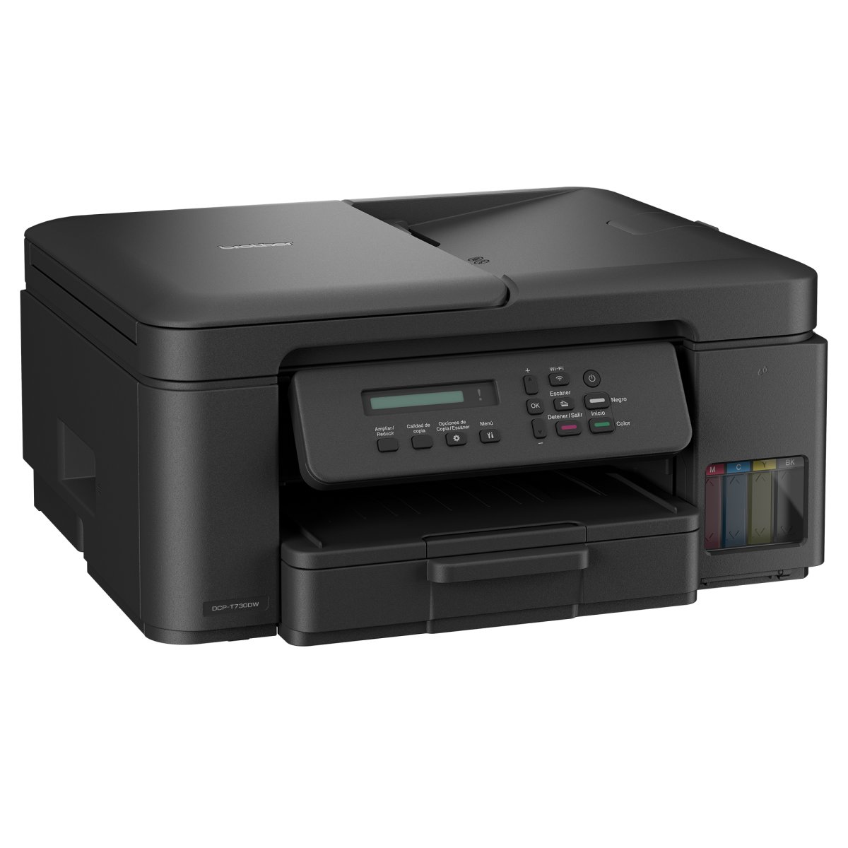Impresora Multifuncional de Tinta Continua Brother DCPT730DW, Inalámbrica, Bandeja de Hojas superior,27 ppm,Tinta BTD100 - imagen 2