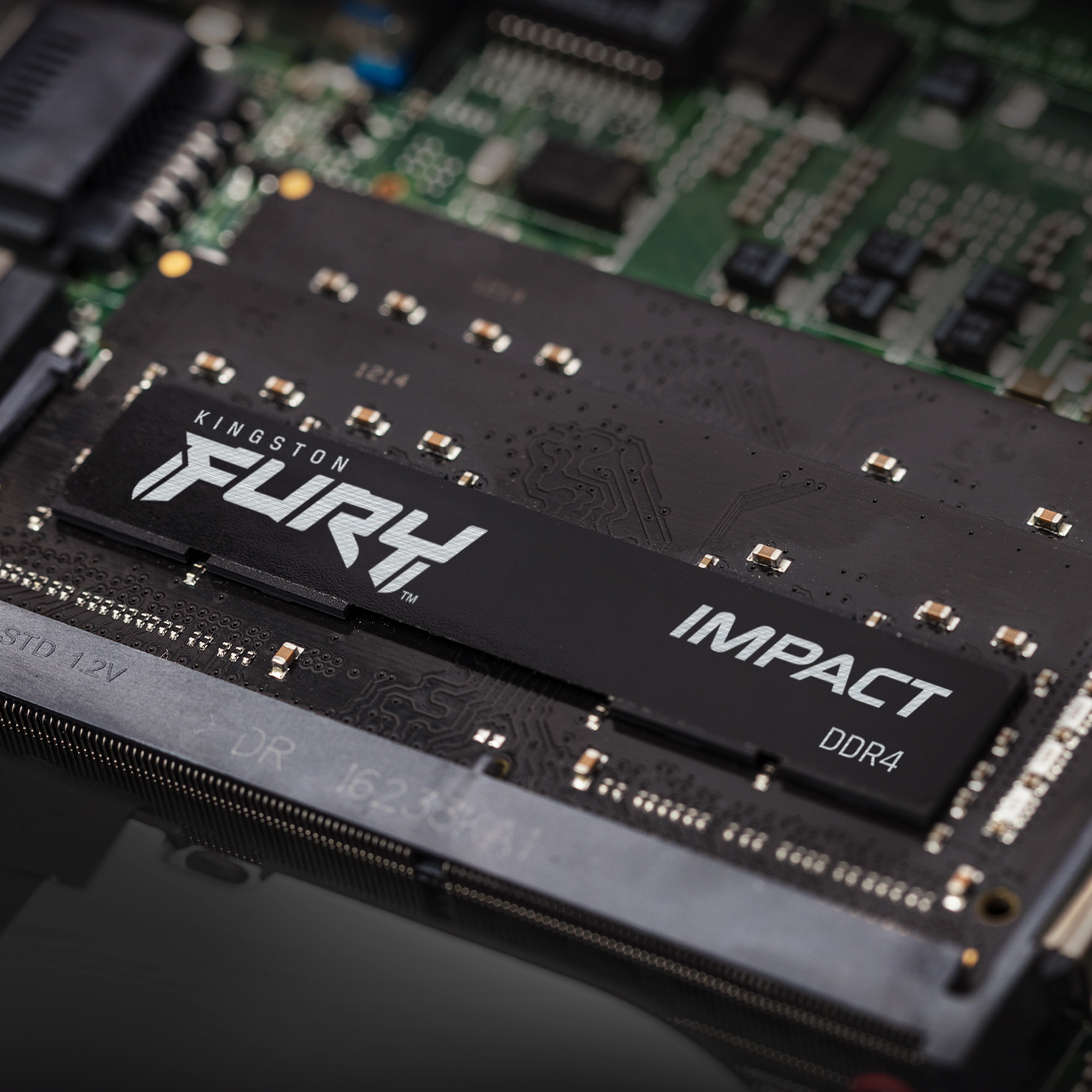 Memoria RAM DDR4 SO-DIMM 16GB 3200MHz CL20, Kingston Fury Impact, Color Negro. KF432S20IB/16