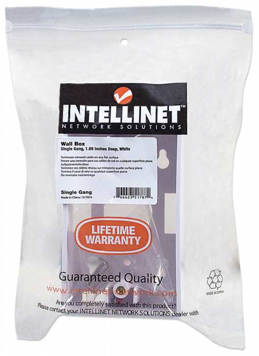 Caja de Pared Intellinet 517874, Profunidad de 4.80cm, Color Blanco - imagen 2