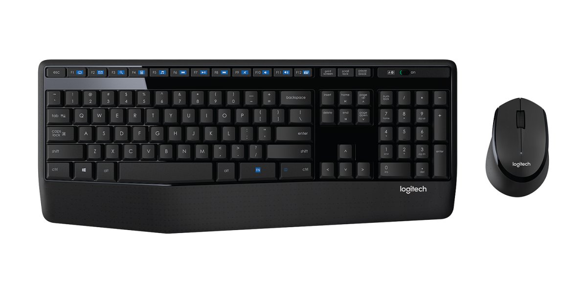 Kit de Teclado y Mouse Inalámbrico Logitech MK345 Confort, RF, Color Negro, Español 920-007820 - imagen 3
