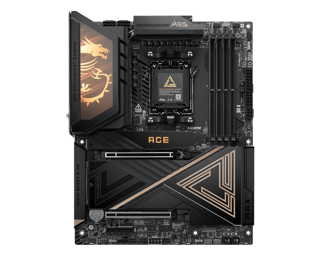 Motherboard AM5 ATX MSI MEG X870E ACE MAX, 256GB RAM DDR5 Max, 2 M.2 PCIe 5 + 3 M.2 PCIe 4, Wi-Fi 7 + BT 5.4 - imagen 2