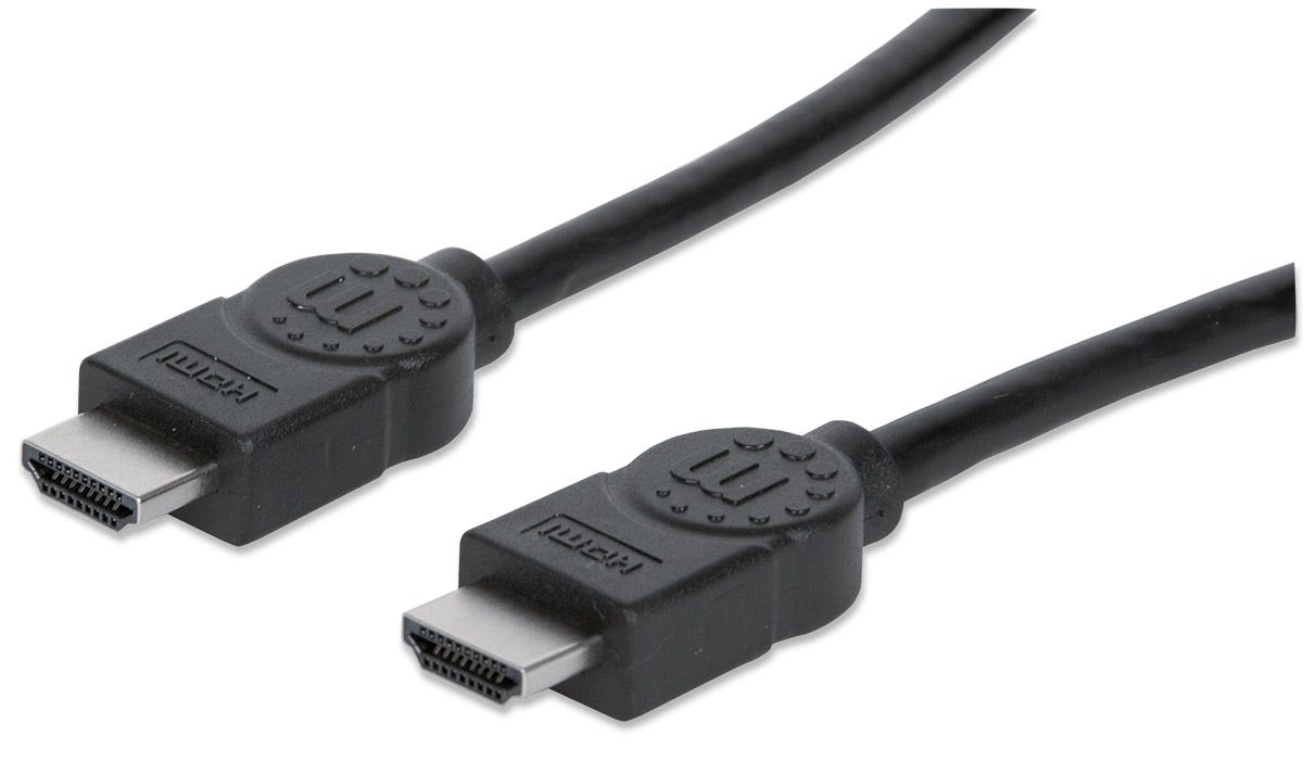 Cable de Video 5m HDMI a HDMI Manhattan 306133, Hasta 4K 30Hz, Color Negro - imagen 1