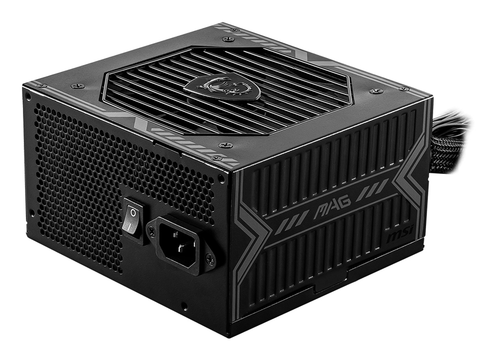 Fuente de Poder 550W 80+Bronce MSI MAG A550BN. 1x 24pin, 1x 8pin CPU, 2x 8pin PCIE, Color Negro