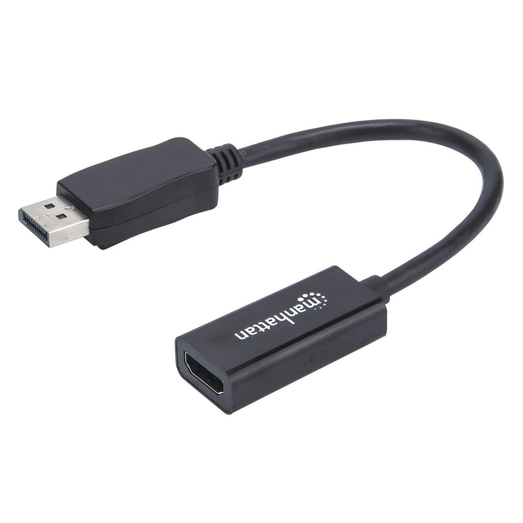 Cable Adaptador de Video 0.15m DisplayPort a HDMI Manhattan 151634, 1080p 60Hz, Color Negro - imagen 1