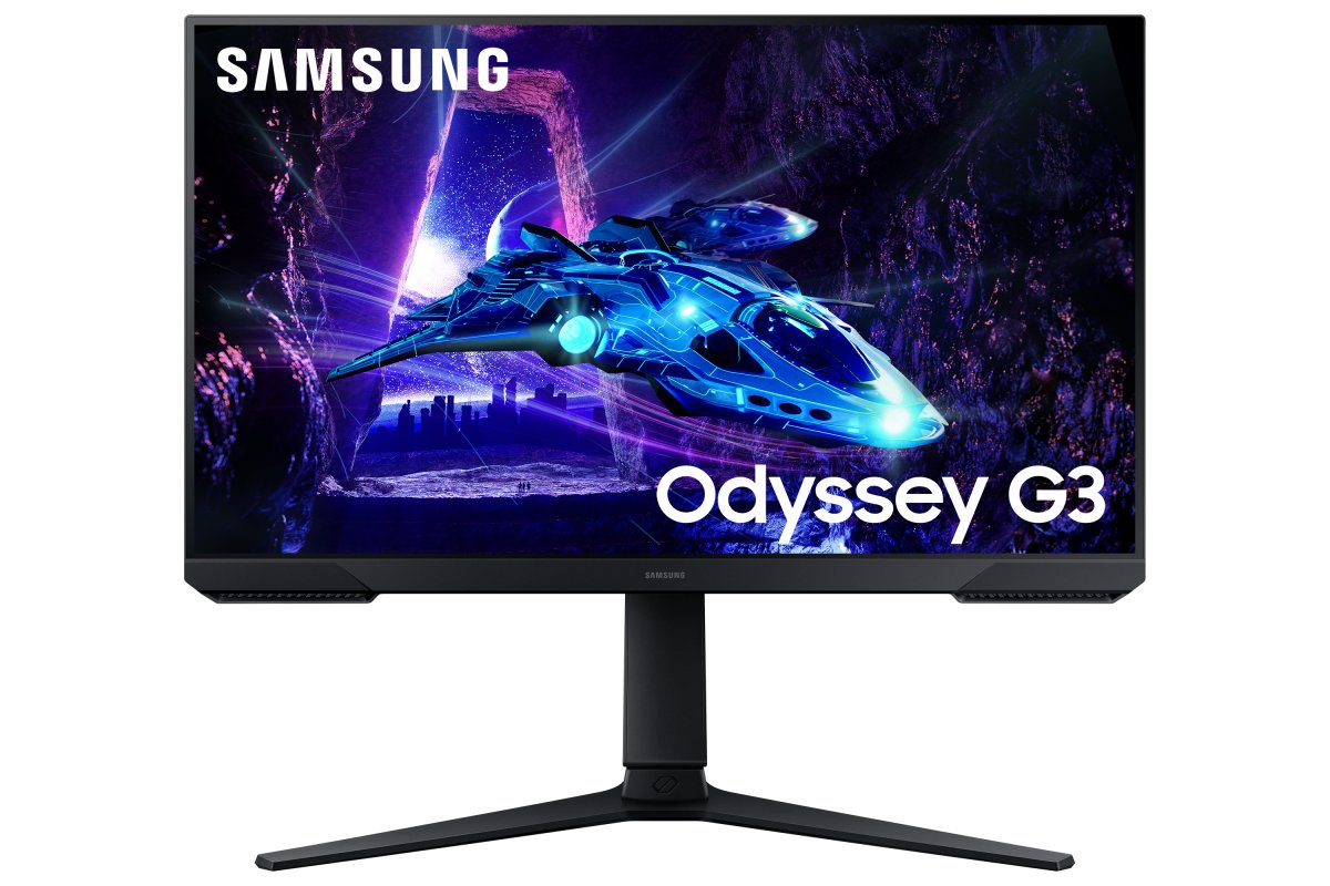 Monitor 24" 1920x1080 180Hz 1ms, Samsung Odyssey G3, Panel VA, FreeSync, 1 HDMI + 1 DisplayPort, VESA 100mm, Color Negro - imagen 1