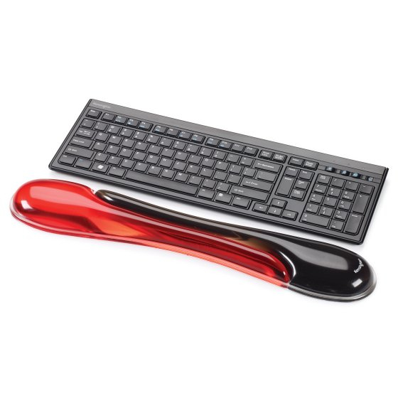 Alfombrilla para Teclado y Reposamuñecas KENSINGTON P5114, Negro, Rojo - imagen 2