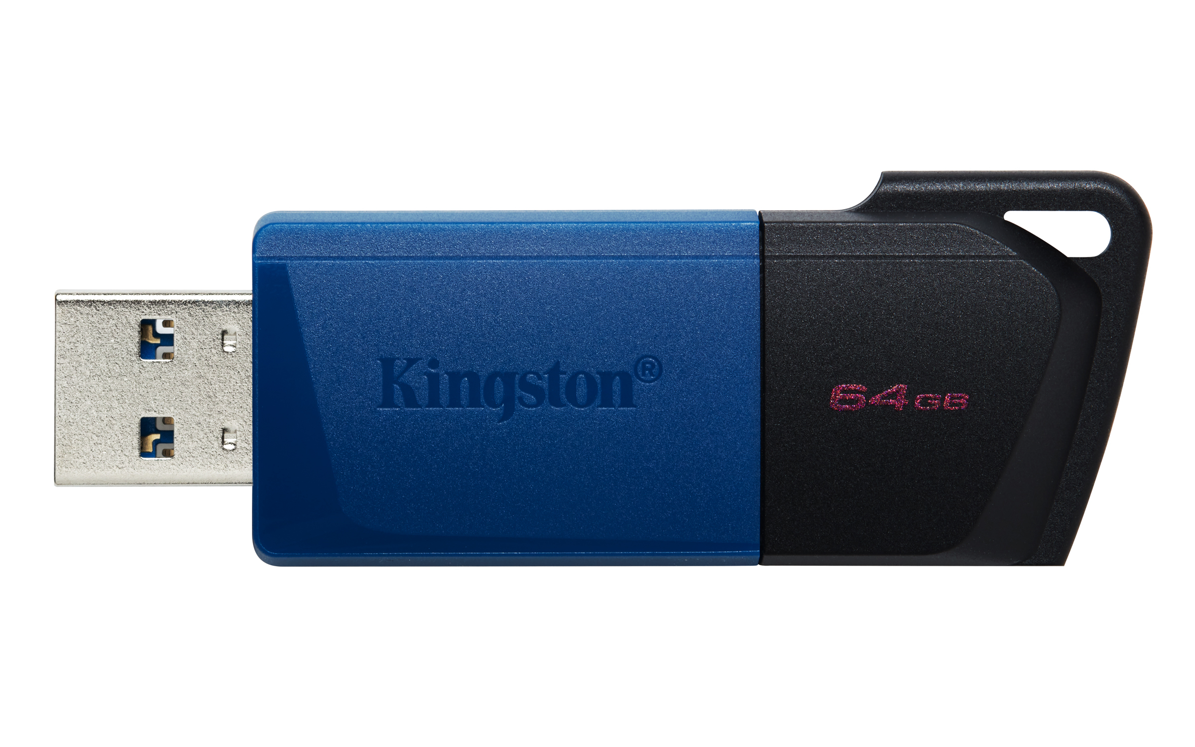 Memoria USB-A 64GB Kingston DataTraveler Exodia M, USB 3.2 Gen 1, Color Negro/Azul - imagen 3