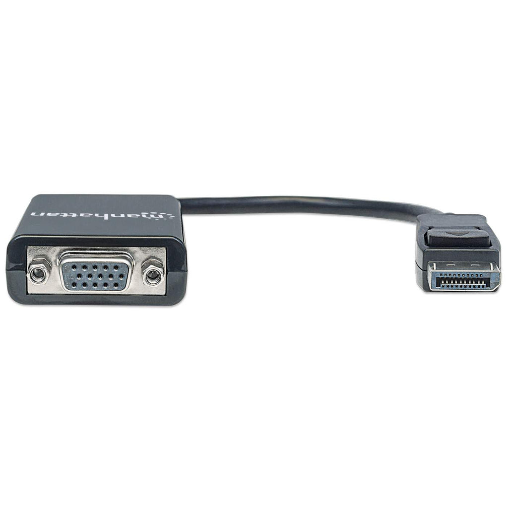 Cable Convertidor de Video 15cm DisplayPort a VGA Macho-Hembra Manhattan 151962, Hasta 1920x1200 60Hz, Color Negro - imagen 3
