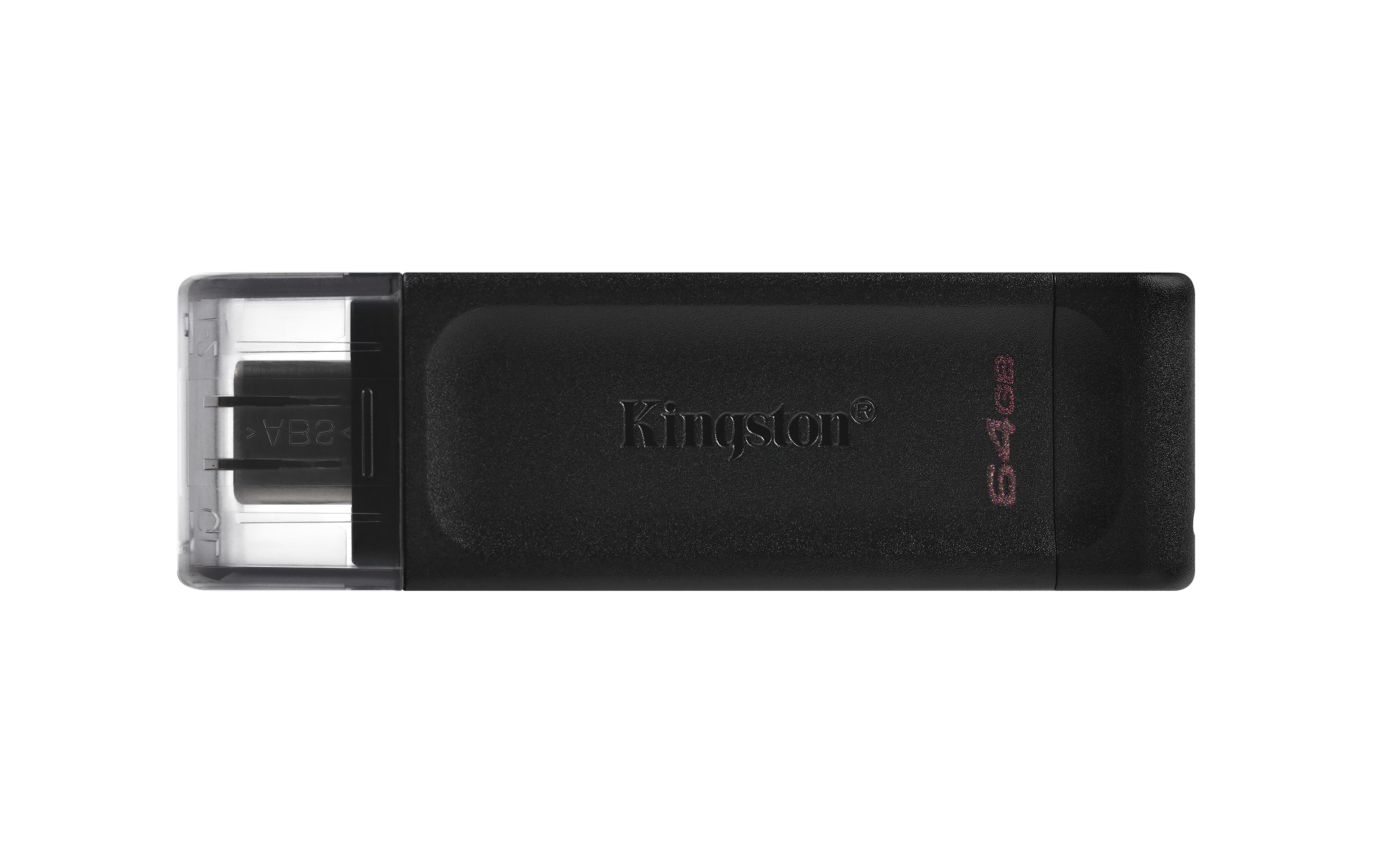 Memoria USB-C 64GB Kingston DataTraveler 70, USB 3.2 Gen 1, Color Negro - imagen 1