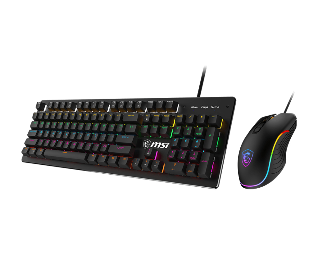 Kit teclado y mouse MSI Forge GK300